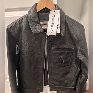 Cropped Leather Jacket x Rhuigi Limited edition